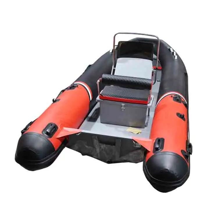 15.4 feet aluminium rib boat 470 for fishing with motor and trailer aluminium hull inflatable boat rib470