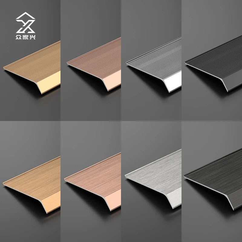 Hotel Metal Skirting Board Tile Trim Floor Skirting Aluminum profile Alloy Edge Trim Baseboard details