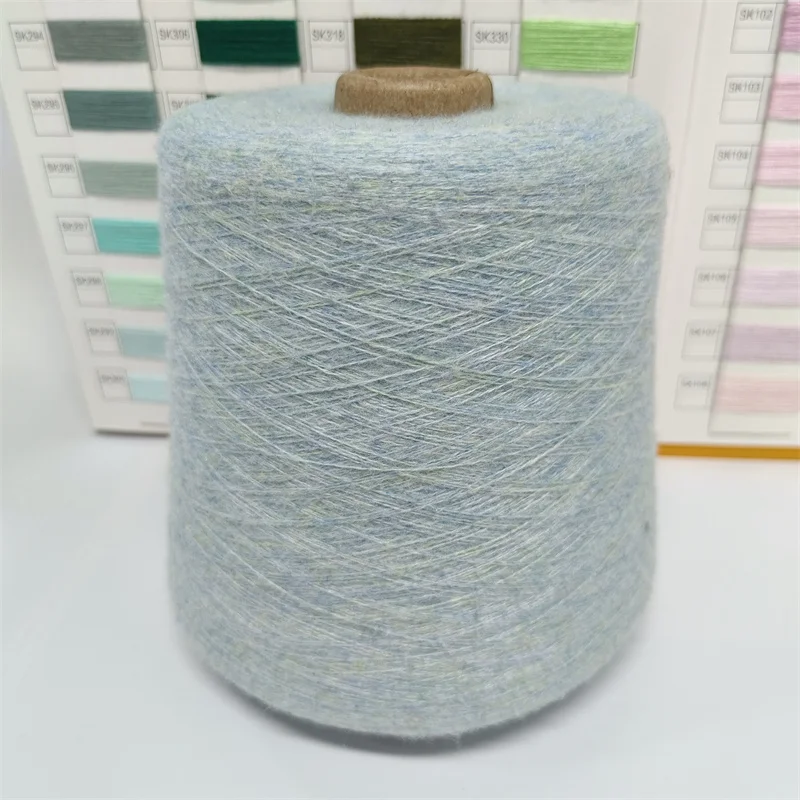 Factory Direct 32NM/2 6% Wool Blended Yarn  Wool Yarn Knitting polyester Yarn factory