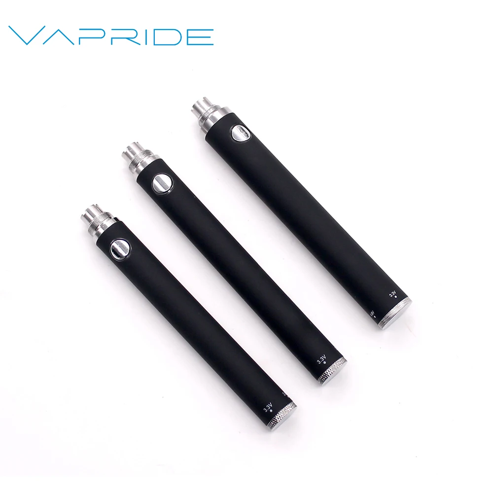 Высокое качество, Лидер продаж, аккумулятор VAPRIDE Evod Twist 510 Thread Vape Pen 650/900/1100 мАч 3,3-4,8 в
