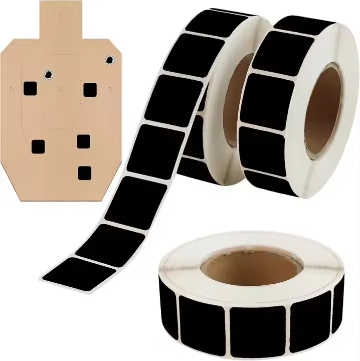 19 мм 2000 шт./рулон белые/черные/коричневые крафт круглые этикетки бумажные наклейки для стрельбы