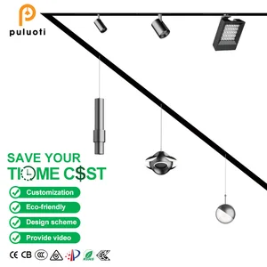 Magnetic Aluminum Track Chandelier Pendant Modern LED COB DC48V 3000K 24° 36° Easy Install Indoor Lighting for Office & Mall Use