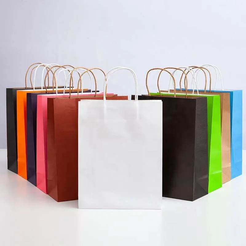 Wholesale Kraft Paper Gift Bags Perfect for Retail Craft