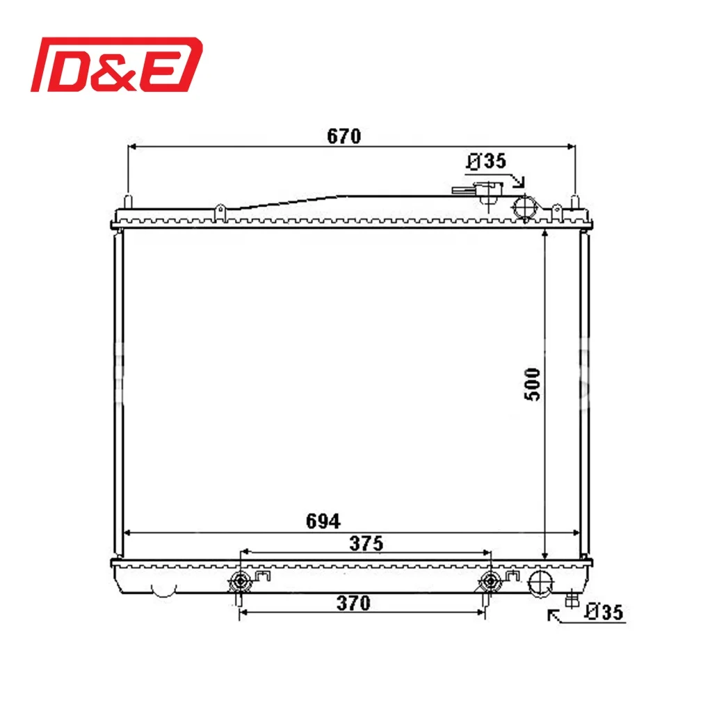 Auto Brazed Radiator for Nissan - Reliable Performance