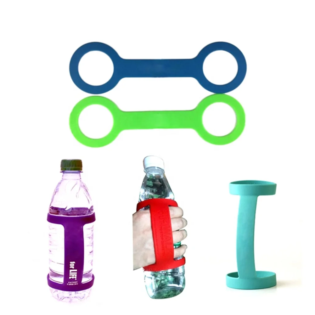 Wholesale Hot Sell Black Water Bottle Carrier Silicone botte holder water  bottle rubber band botte band holder From m.