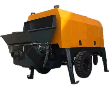 Factory supply excellent operation diesel stationary concrete pump for house building trailer mounted concrete pump price