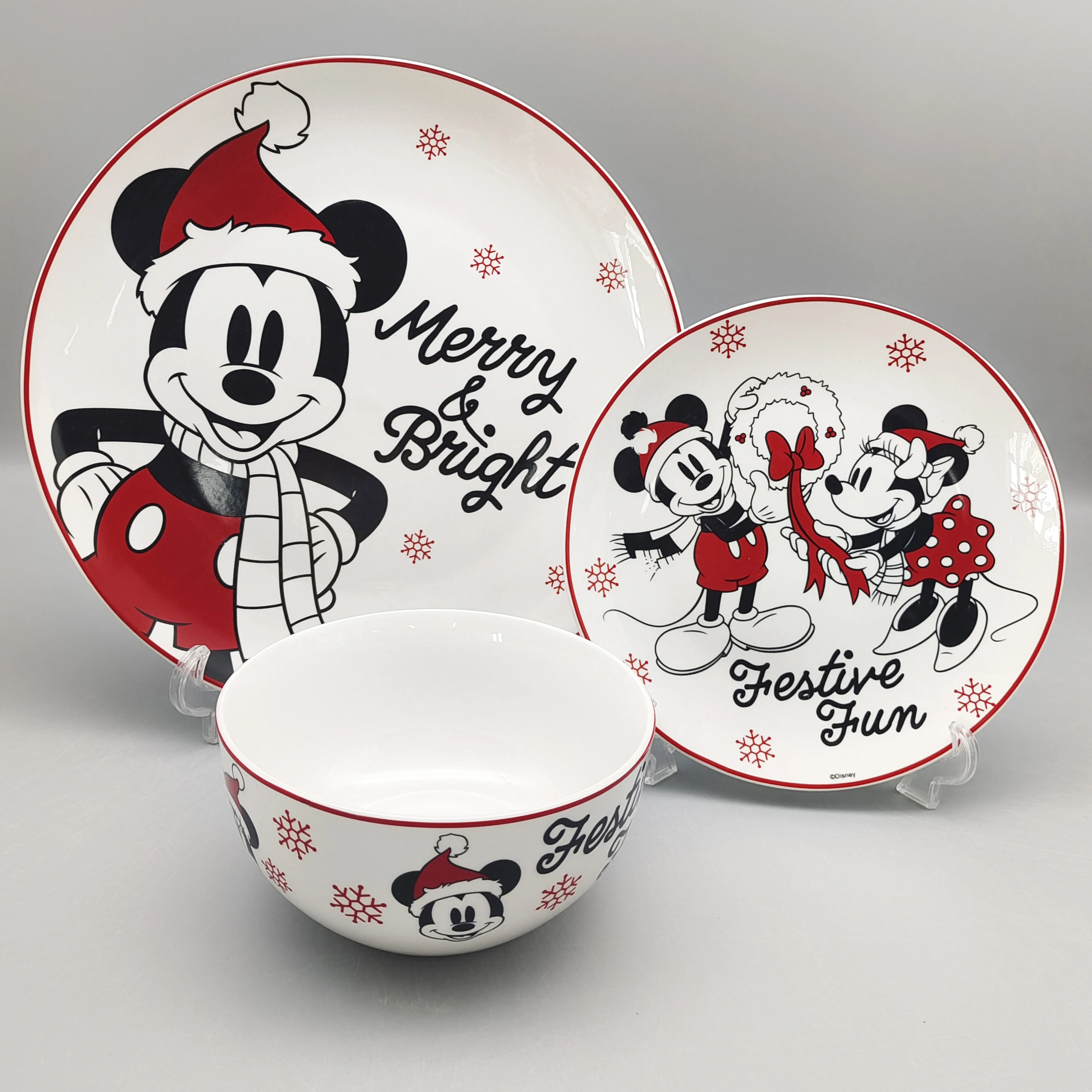 Christmas Dinnerware Set Wholesale Custom Tableware Ceramic Dish Sets Porcelain Dinner Sets Christmas Plate Manufacturers