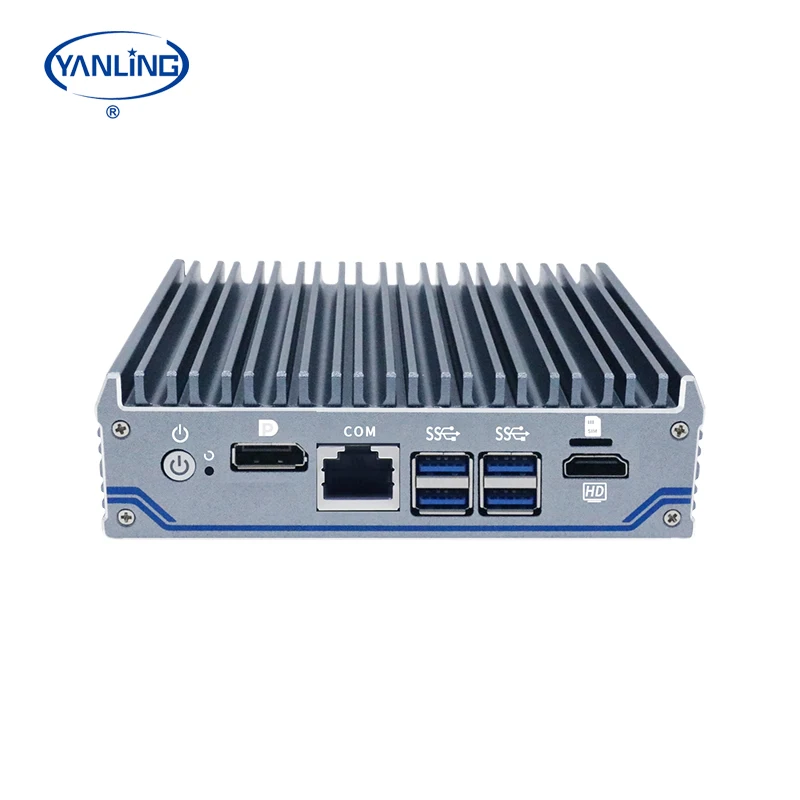 J1425 Quad Core Mini Computer Pfsense Fanless Barebone Industrial Firewall Mini Pc