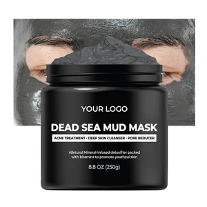 Jojoba Oil Infused Dead Sea Mud Mask Herbal Purifying & Replenishing Facial Clay for Moisturizing Skin