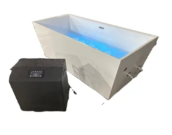 Large 1800mm Acrylic Ice Bath Cold Plunge Tub With Cooling System For Adults