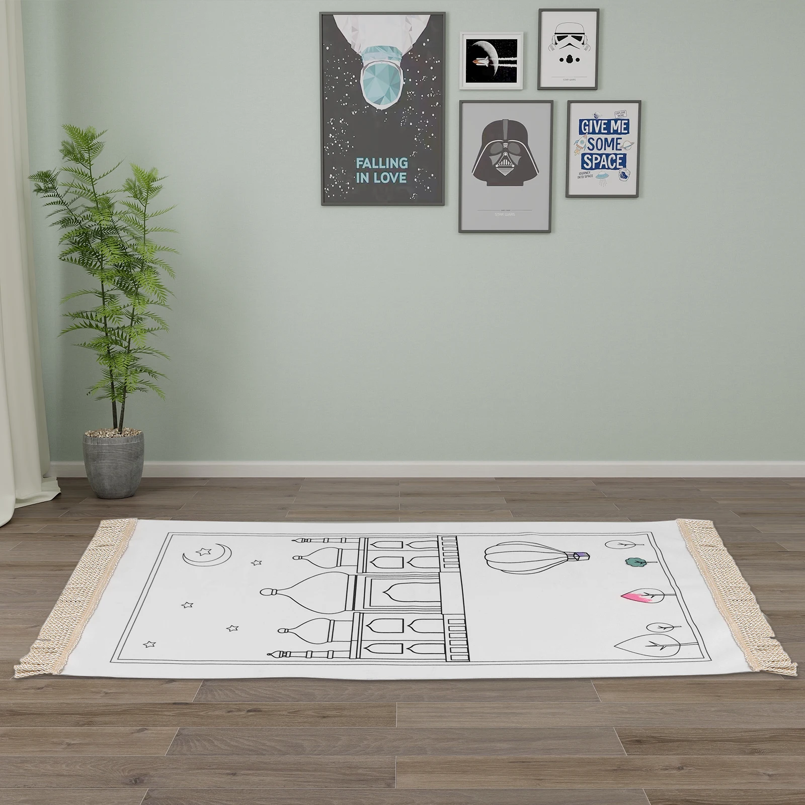 Color Your Own Kids Prayer Rug - DIY Coloring Activity Mats with 12 ...