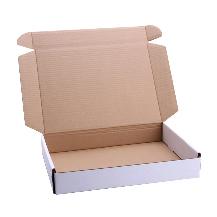 custom printing eco paper box white shipping corrugated card