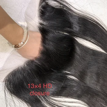 Wholesale Virgin Frontal Closure Hair Human Hair Bundles With Closure HD Lace Closure Frontal Cabello Humano Brazil