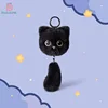 15cm black cat tail pendant