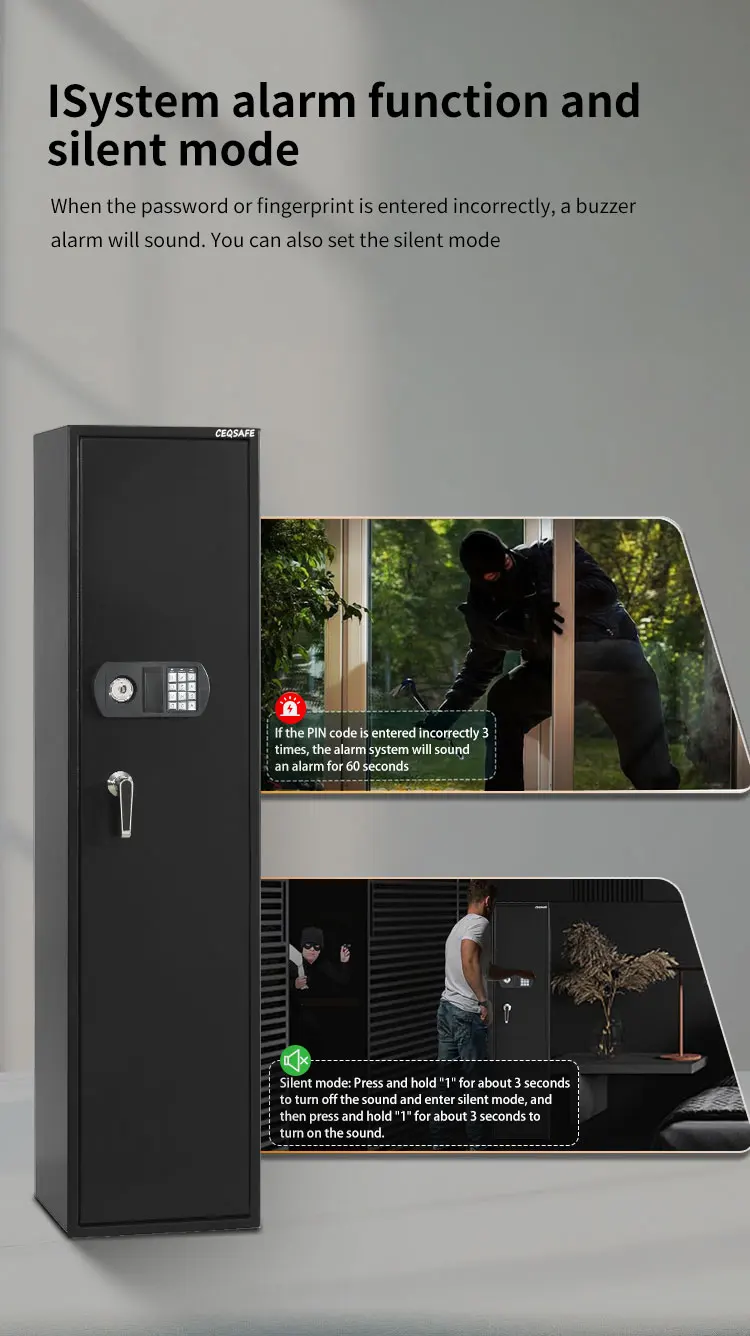CEQSAFE High Quality Electronic Safe Box Fireproof Ammo Safe Cabinet supplier