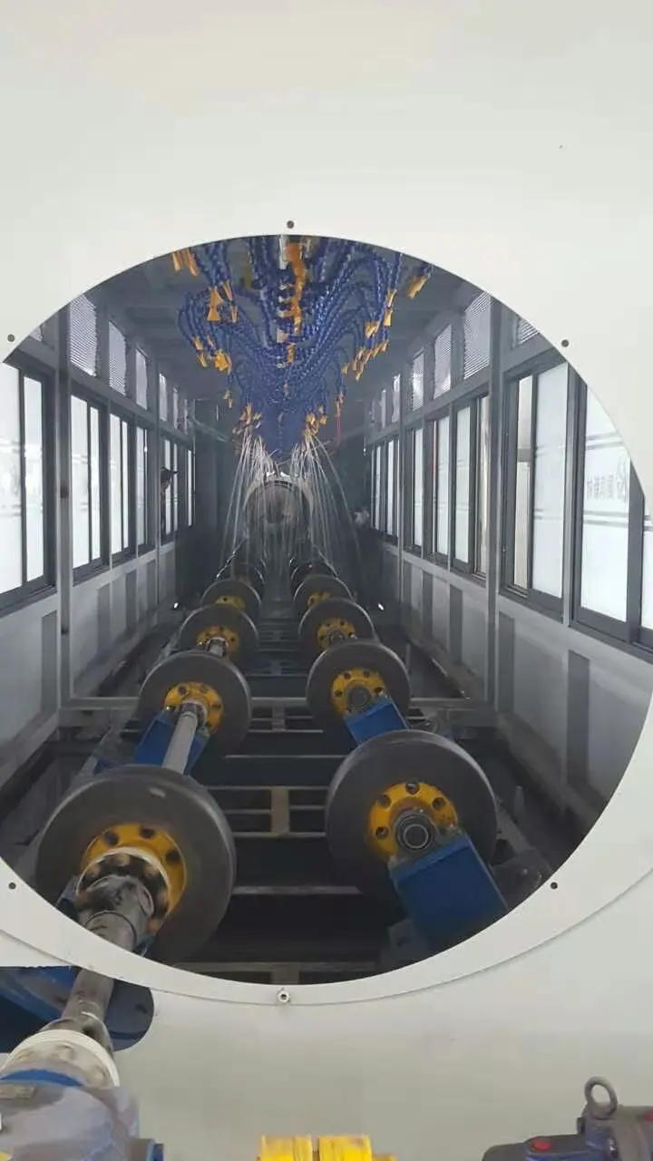 Сварочный стык анти-поврежденная эпоксидная краска внутренний сварочный процесс Робот автоматически пескоструйная обработка и покрытие машина