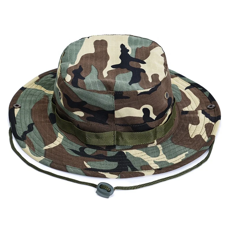 Wholesale Outdoor Tactical Jungle Boonie Hat Camouflage Camping