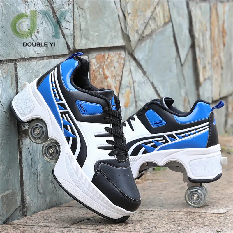 Deformed Shoes and  Roller Skates For Adults  Wholesale 4 Wheels Skate Shoes