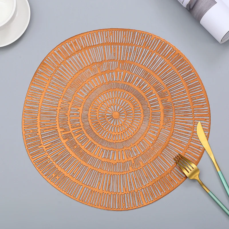 Fashion Silver Round Hollow Tree Stump Rings Shape Hot Stamping Pvc