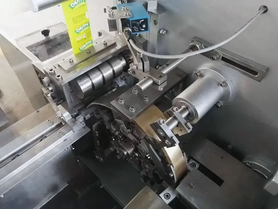 High Speed Automatic Maggi Chicken Bouillon Cube Folding Packing Machine Chocolate Cube Wrapping Machinery With Factory Price
