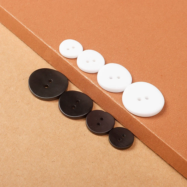 10, 21.6mm 34L Patterned Buttons, Black Fancy Buttons, Black