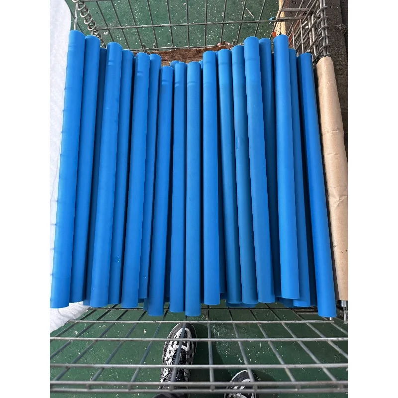 product anti static pu logistics rubber roller for high temperature resistant rubber roller up to 120 degrees-5