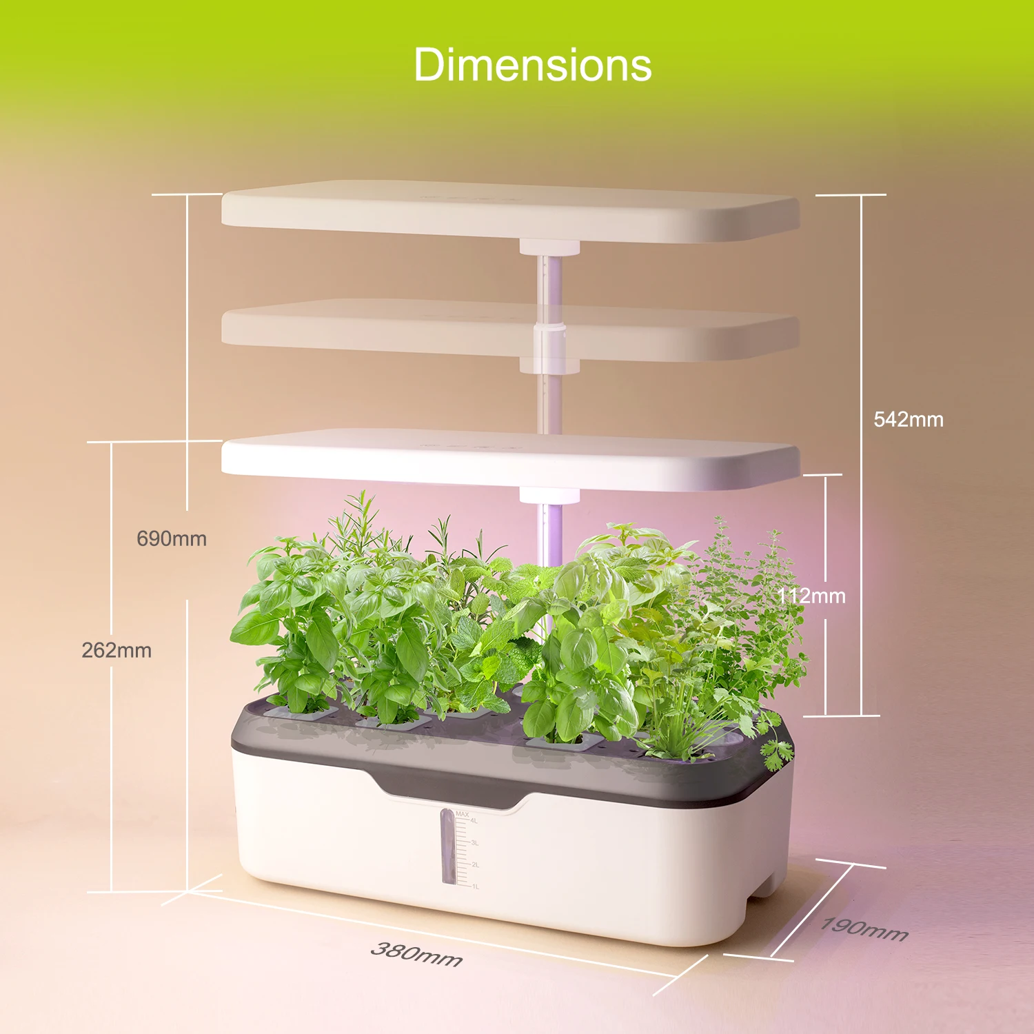 LED Growing System 12 Pods New Led Grow Light Hydroponic Home Indoor Smart  Garden Kit Smart Planter