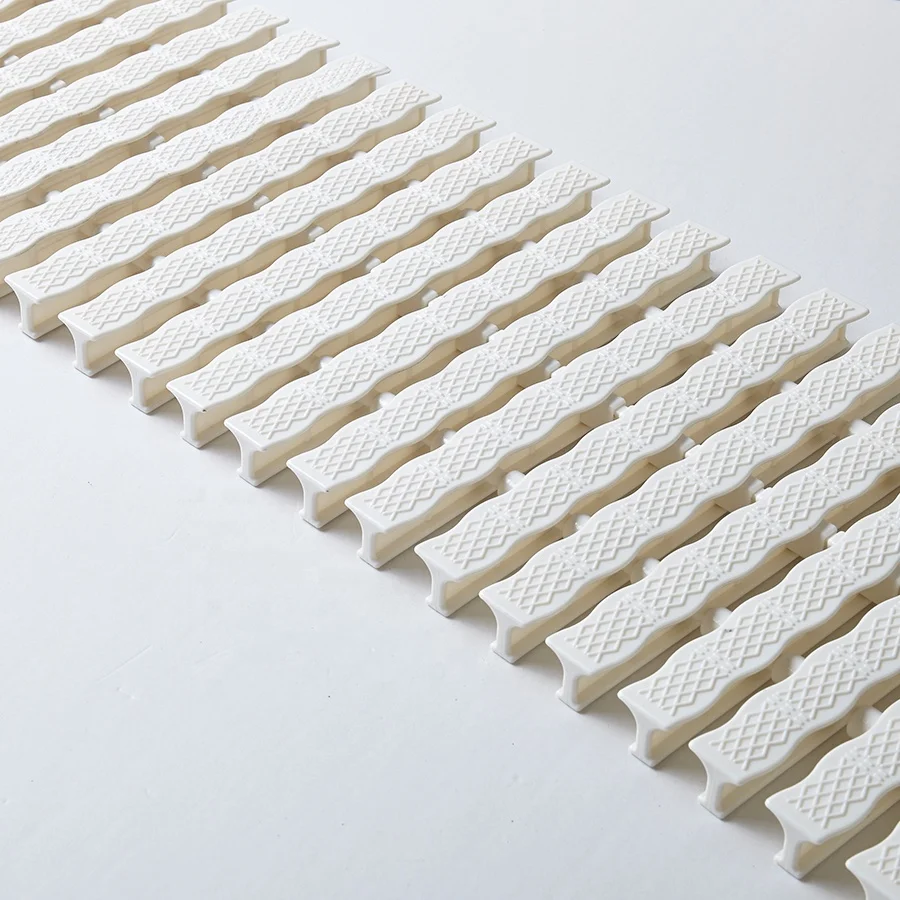 Bluwhale Customize Length Swimming Pool Wave Shape Grating Grille Non Slip PPS Overflow Grating
