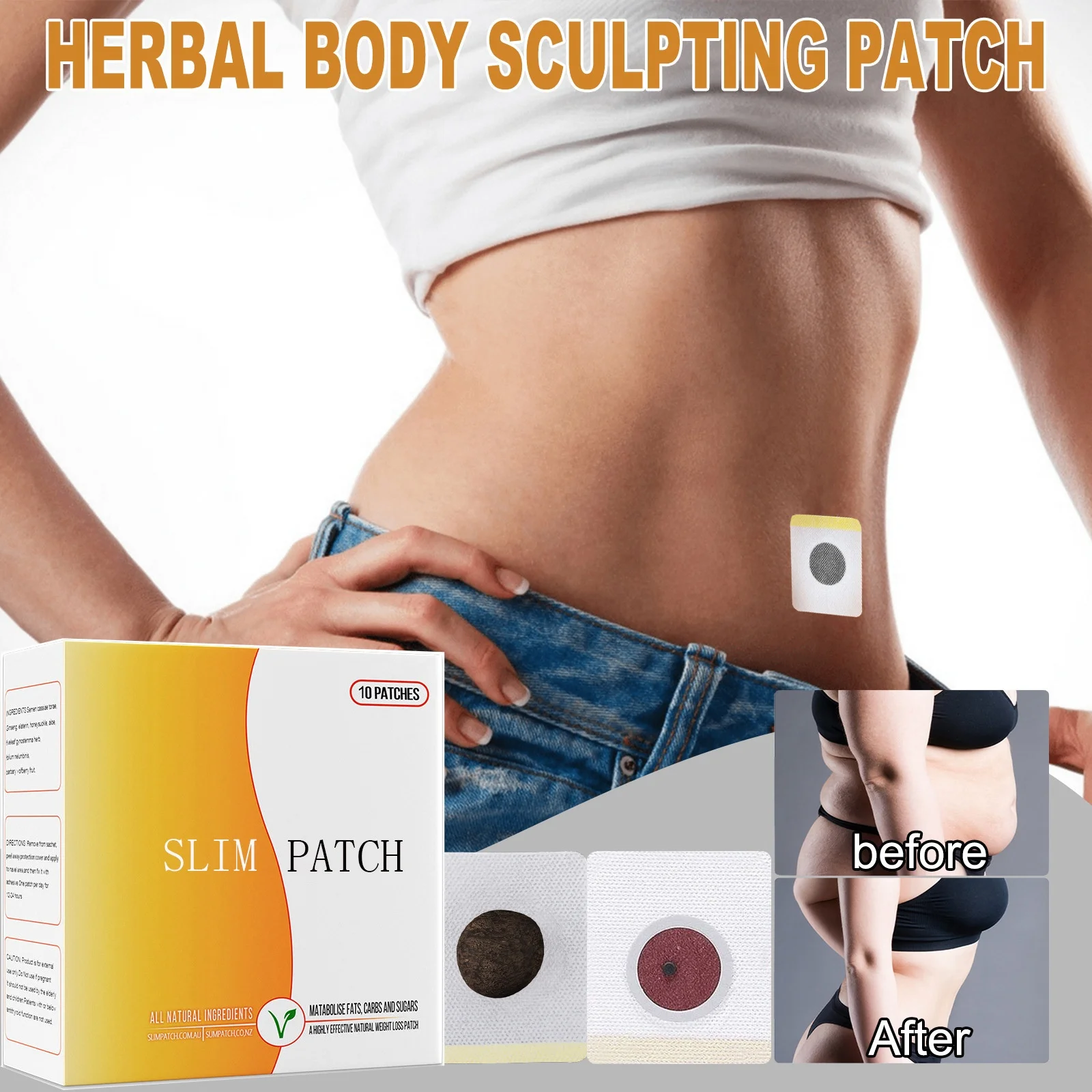 Navel Slimming Patch Fast Weight Lose Burning Fat Patches Body Shaping