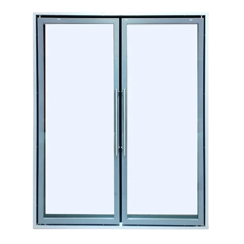 hot sale Double Glass Door Freezer with LED Lighting for Ice Cream