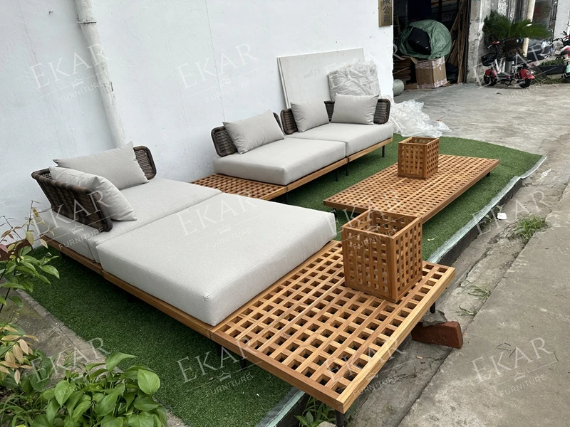 New waterproof and durable outdoor furniture corner sofa garden sofa supplier