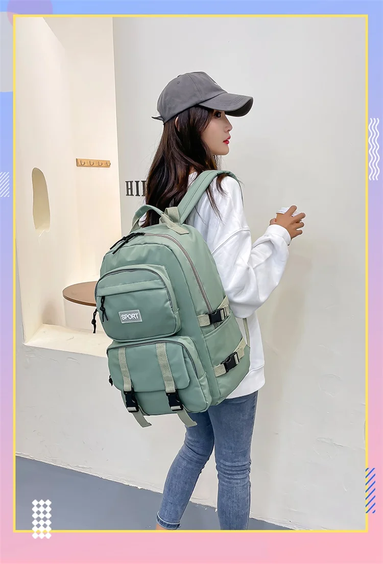 2022 Promotional High School Students Boys Girls School Backpack High Quality School Bags Big Quantity Backpack