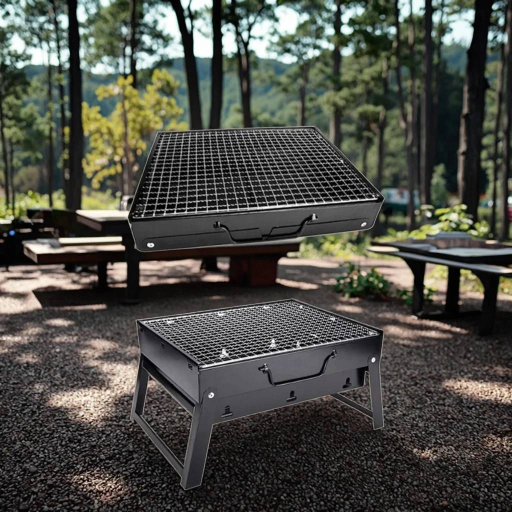 Portable Charcoal BBQ Grill - Perfect for Outdoor Camping