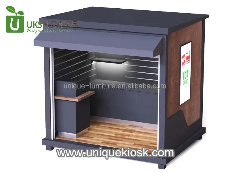Durable Outdoor Kiosk Design - Stainless Steel Coffee Booth