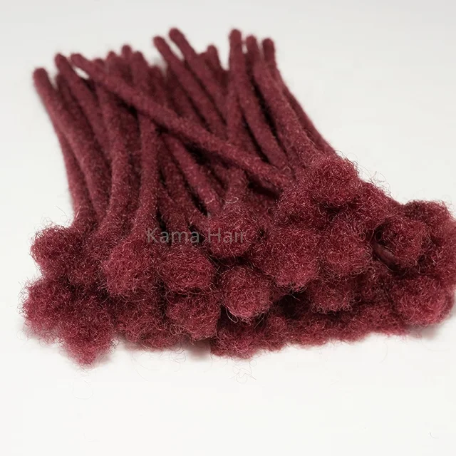 KAMA Wicks Dreadlocks Human Hair Dread Extensions Thread Lock Hair for Afro Women