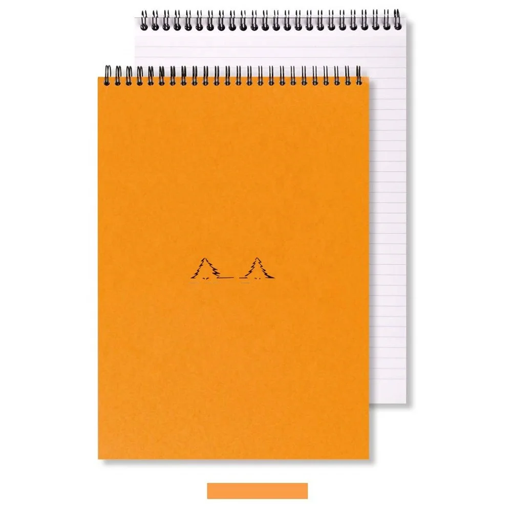 Пользовательский блокнот в проволочной обложке блокноты А4 горошек оранжевые