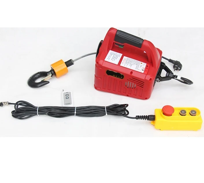 Wireless Remote Control 220v Mini Electric Hoist Portable Electric