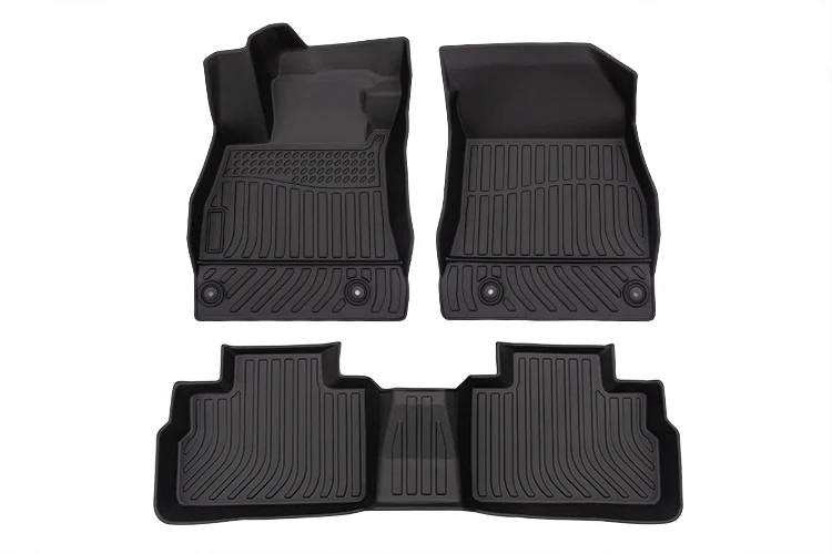 couleur LHD (3pcs) noir rouge Tapis de sol de voiture pour Honda