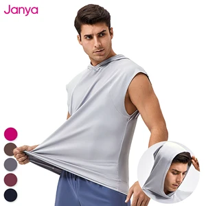 Janya Men's Breathable Tank Tops Modal Singlet Vest for Summer Sport Jogging Wear Loose Fit Quick Dry Running Gym Tank Tops