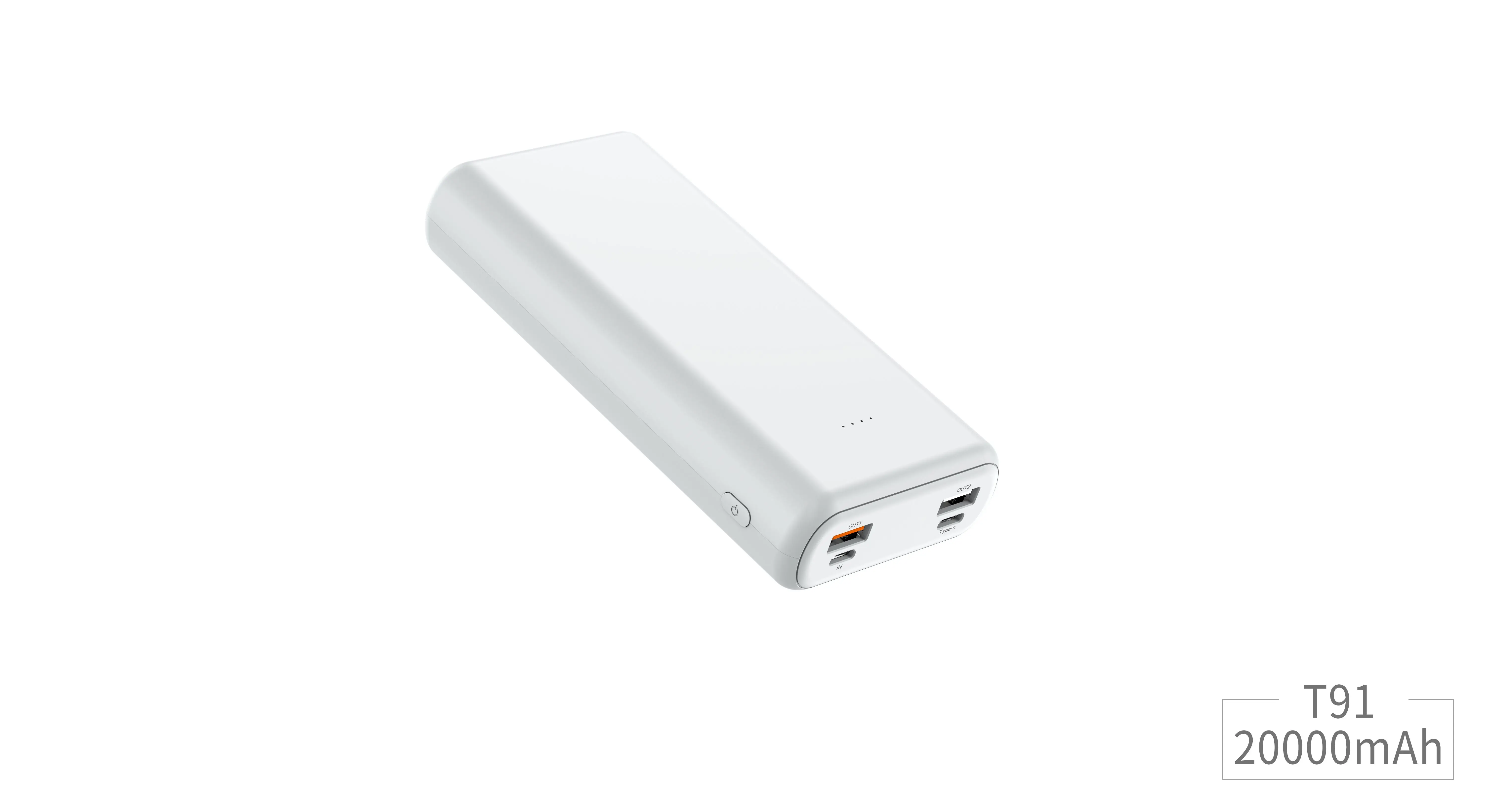 RingTeam PD20W 20000mAh High-Capacity Power Banks T91 Fast Charger Portable Mobile Charger Power Bank factory