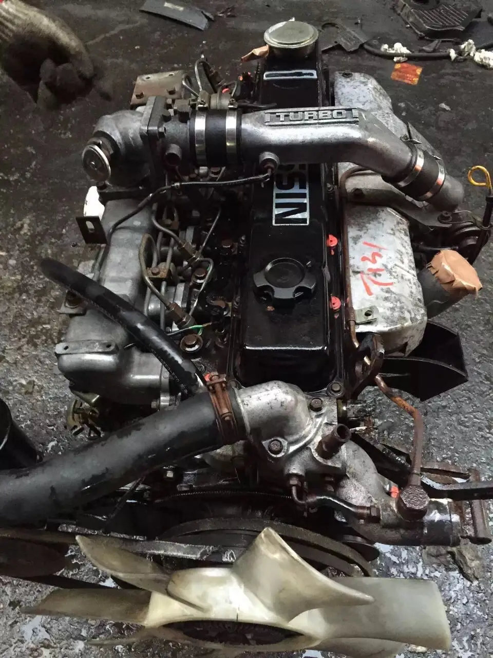 Japan Bus Used TD42 Engine with Turbo and Gearbox for Civilian Bus