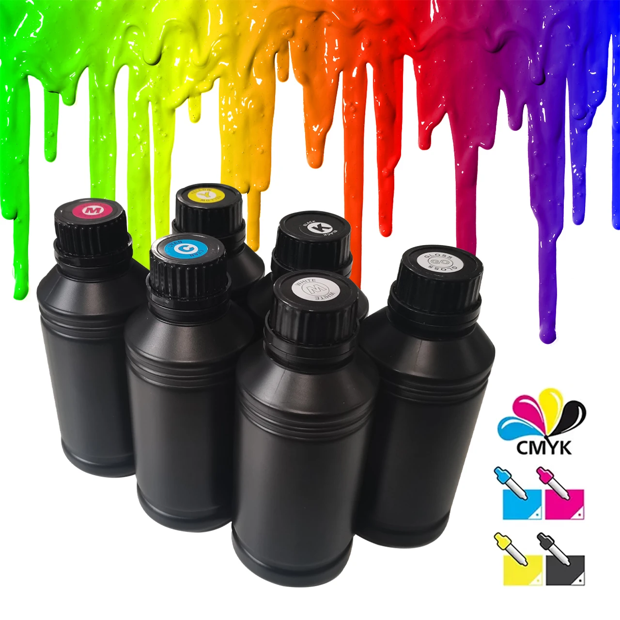 UV Optical Variable Ink for Tx800 3200i 500ml with Uv Dtf Printer Printing Machine