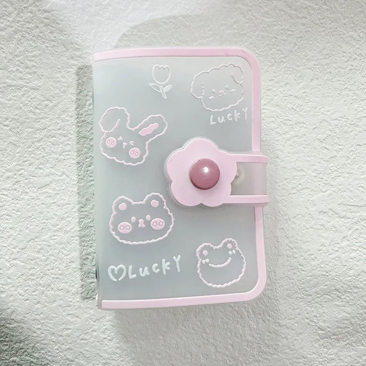 Cute Korea Stationery Candy Color Card Bag A8 Card Holder Collection Photo Pocket Card Book