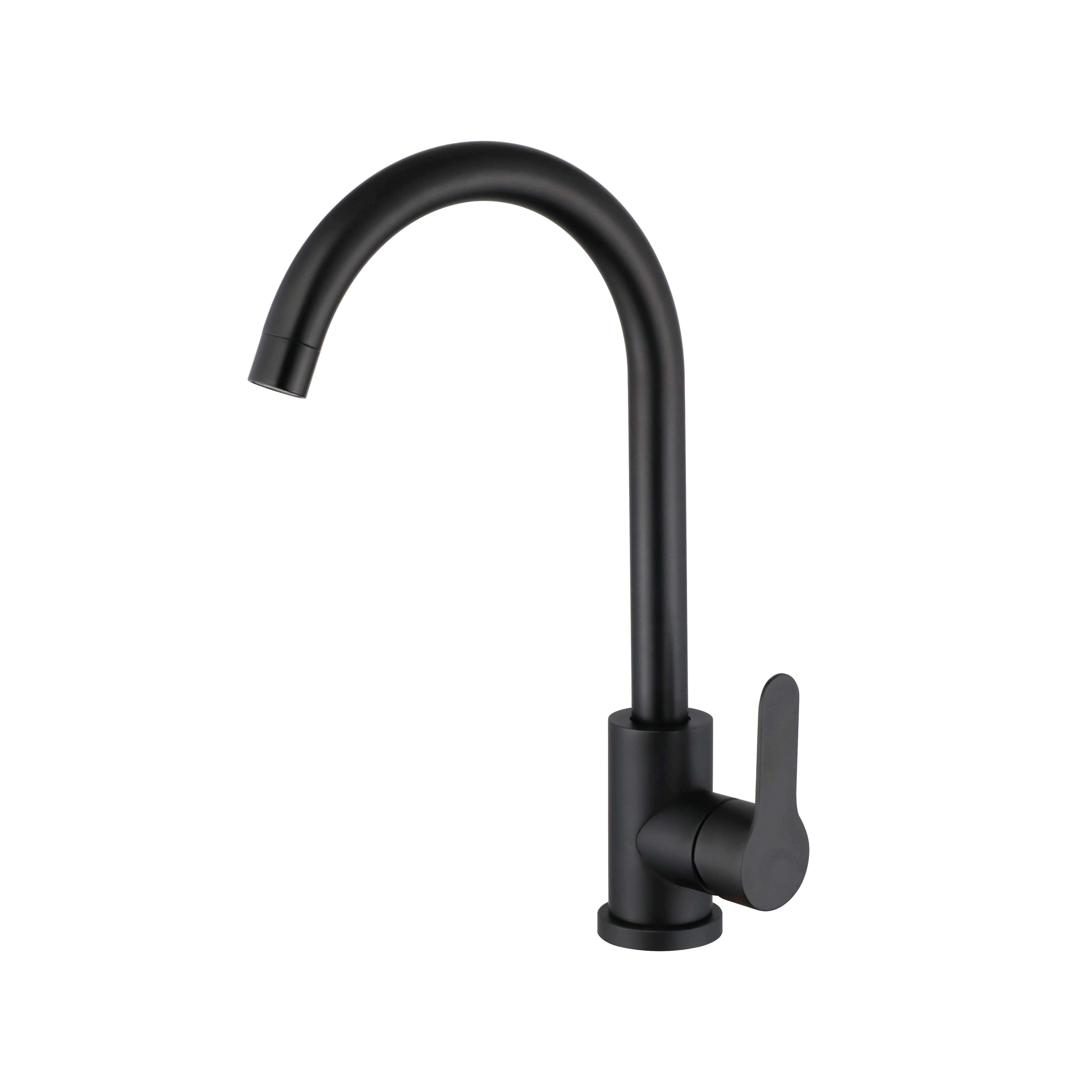 Black Kitchen Faucets 304 Stainless Steel Kitchen Mixer Faucets Single