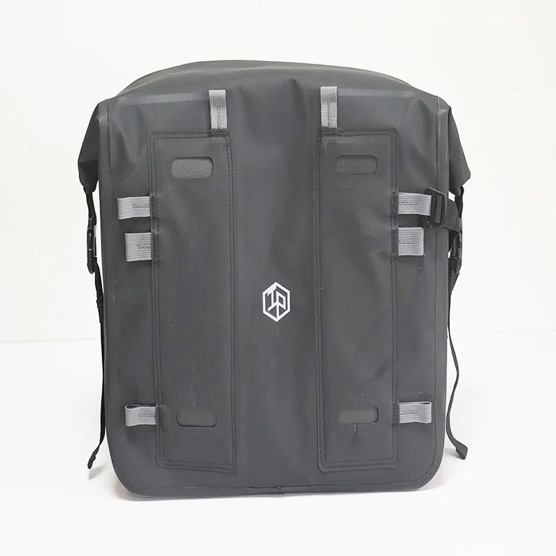 Motorcycle Saddle Bag Roll-top 100% Waterproof PVC Material Ultra-abrasion Luggage