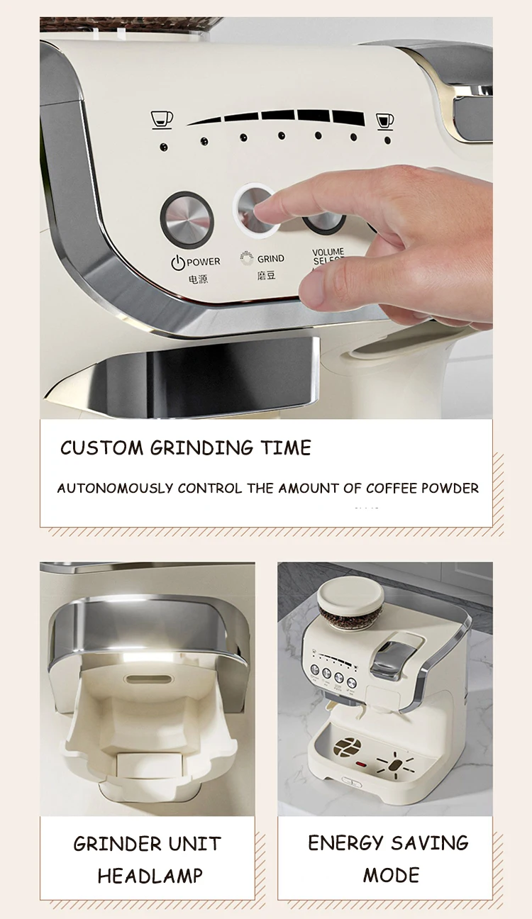 All In One Capsule Coffee Maker Soft Pod Automatic Espresso Coffee