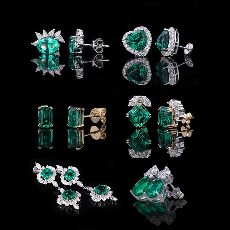 Starsgem Synthetic Colombian Emerald Stone Lab Grown  1carat Green Hydrothermal Emerald Synthetic Hydrothermal Muzo Emerald