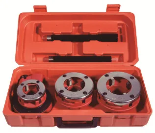 Thread Repair Kit Ratchet Pipe Threader Kit – BSPT Manual Ratcheting Tool Set With 7 Dies (3/8, 1/2, 3/4, 1, 1-1/4, 1-1/2, 2 Inch), Carbon Steel, Carrying Case Included Thread Repair Kit Ratchet Pipe Threader Kit – BSPT Manual Ratcheting Tool Set With 7 Dies (3/8, 1/2, 3/4, 1, 1-1/4, 1-1/2, 2 Inch), Carbon Steel, Carrying Case Included