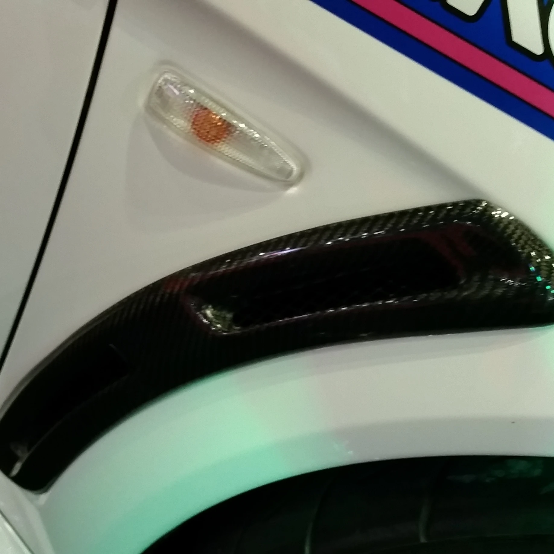 Передние вентиляционные отверстия из углеродного волокна для EVO X EVO 10 V-style