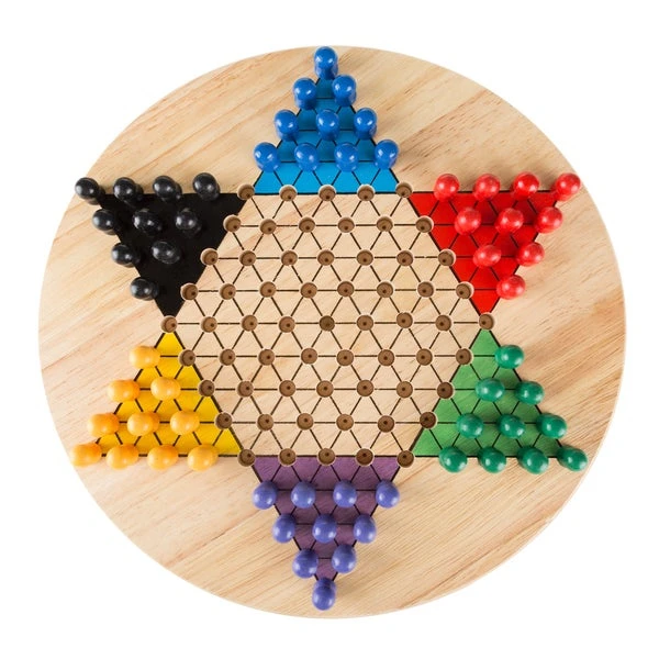 Custom Wooden Folding Mancala Board Game Chinese Checkers Wooden Ludo Board Travel Board 3D Puzzles Game for Adults Kids